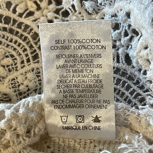 Miss Me Crocheted Tank - Sheer Front & Back - Size Medium - Picture 13 of 13